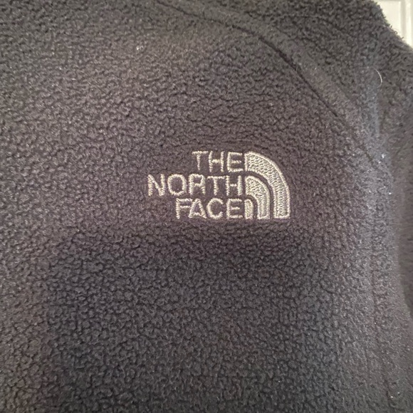 Girls The North Face Fleece Jacket 6x Charcoal Grey Black Silver - Picture 4 of 8